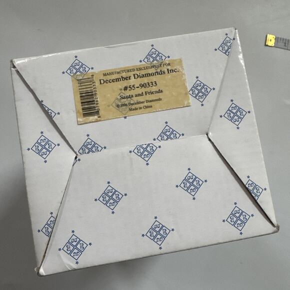 RARE December Diamonds SANTA AND FRIENDS 2006 #55-90333 Christmas Ornaments - Picture 10 of 10